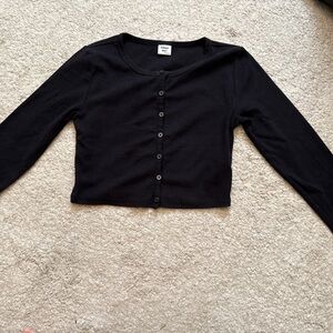 Sunday Best Black Button-Up Top